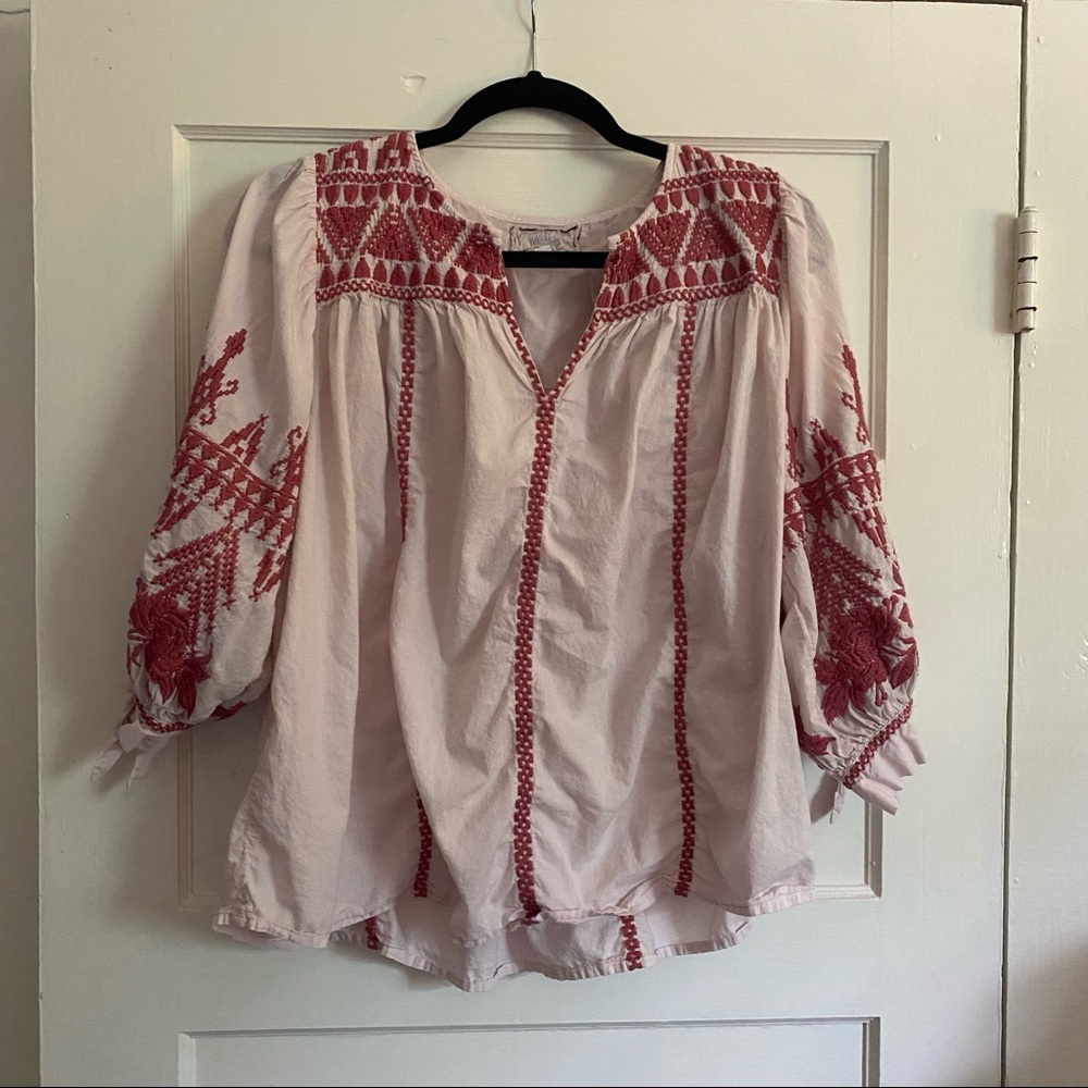Johnny Was embroidered top